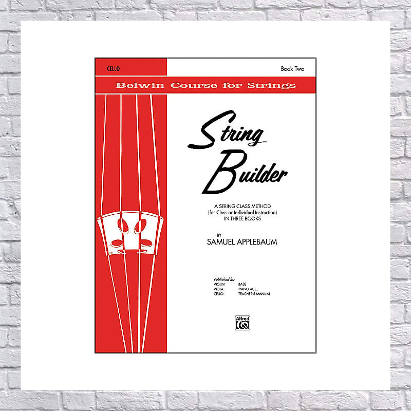 Alfred String Builder Cello Book II Reverb