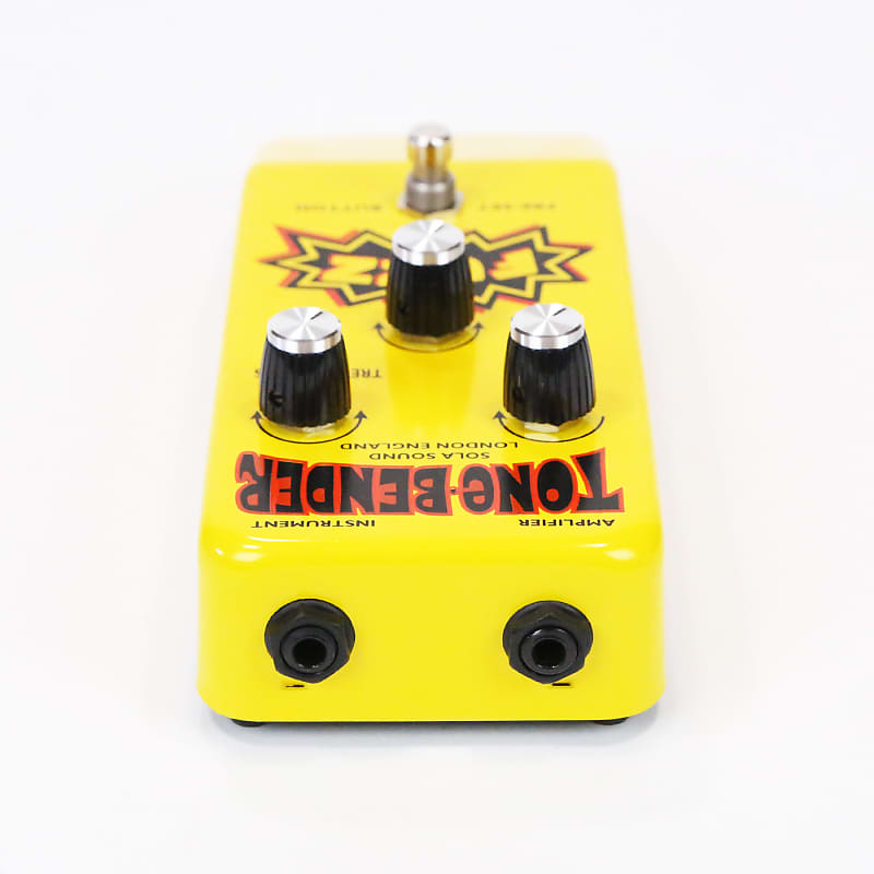 2013 Sola Sound Tone Bender Yellow Hybrid Fuzz by Colorsound Vintage  Reissue Effects Pedal Stompbox Macari’s