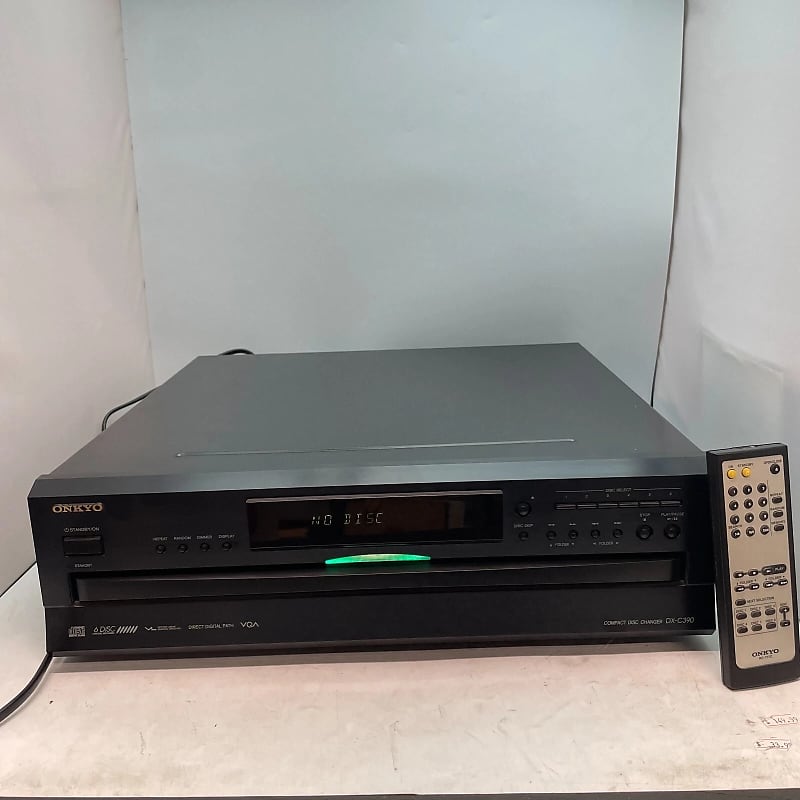 Onkyo DX-C390 6-Disc CD Changer W/Remote TESTED WORKS SOUNDS GREAT  			