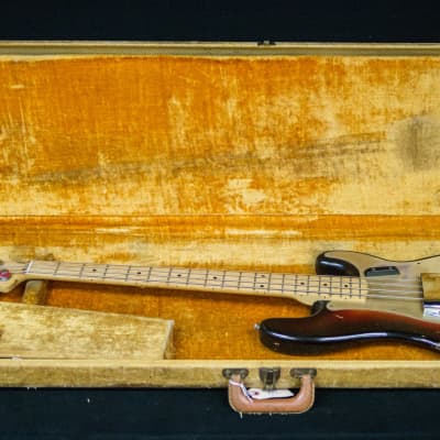 Fender 1958 Precision P Bass 3-Tone Sunburst All Original image 20
