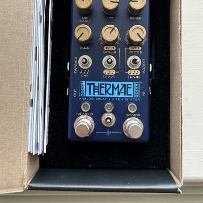 Chase Bliss Audio Thermae Analog Delay and Harmonizer 2018 - Present - Blue/Gold for sale