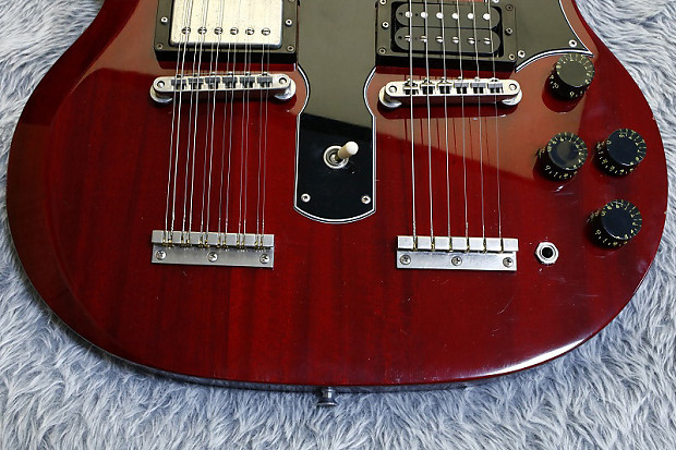 Rare 1990 made Greco SSW-140 Double Neck SG Jimmy Page Made in Japan w/HC |  Reverb