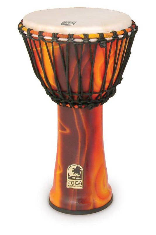 Toca SFDJ-10F Synergy Freestyle Rope-Tuned Djembe - 10 inch