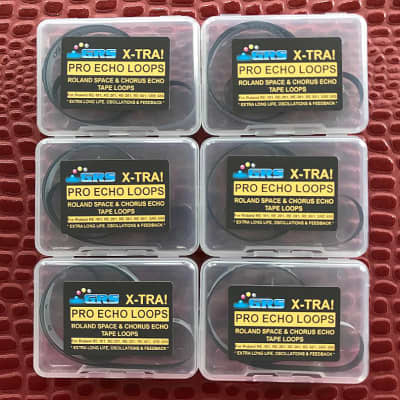6 Roland Space Echo Tape Loops,  Standard 1 Meter Length, GRS X-TRA Brand, X-TRA Long Life, TL1m