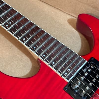 ESP LTD M-200FM Floyd Rose Flame Red Electric Guitar image 8