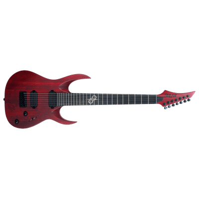 Solar A2.7TBR SK- Trans Blood Red Matte Electric Guitar for sale