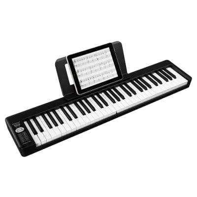 61 Key Semi-weighted Keys Foldable Electric Digital Piano Support USB/MIDI with Bluetooth, Built-in Double Speakers, Sustain Pedal for Beginner, Kids, and Adults 2020s image 2