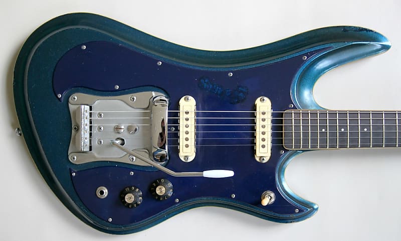 1967 Guyatone LG-350T Sharp 5 stratocaster - Blue image 1