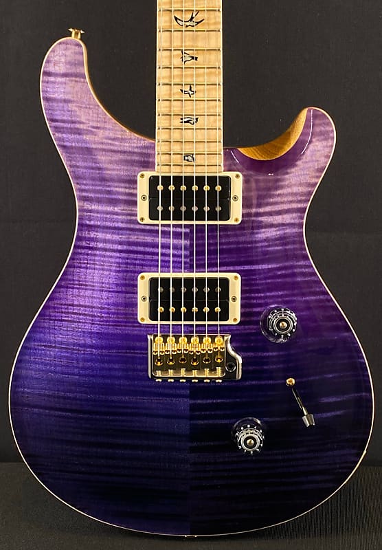 PRS Wood Library Custom 24 in Purple Fade with 10-Top, Korina Back, and Figured Maple Neck & Fingerboard image 1