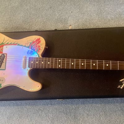 Fender Artist Series Jimmy Page Telecaster with Rosewood Fretboard 2019 - Natural with Dragon Graphic image 2