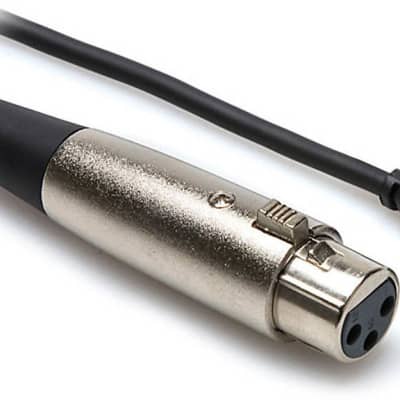HOSA - XVM-105F - Camcorder Mic Cable - XLR3F to Right-angle 3.5 mm TRS - 5 ft image 1