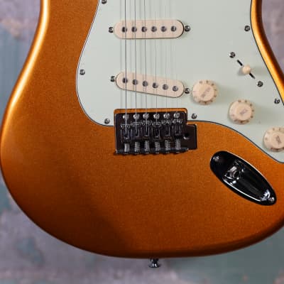 Mint Tagima TG-500 Electric Guitar - Metallic / Gold Yellow Finish image 3