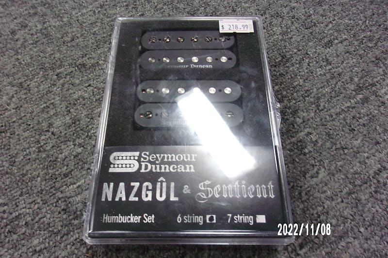 Seymour Duncan Nazgul and Sentient 6 string Humbucker Set Black image 1