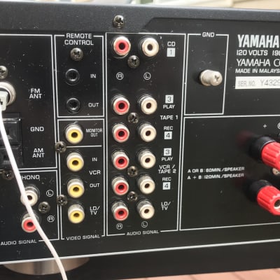 Yamaha RX 596 Stereo AM FM Receiver- Phono Ready -  80 W image 11