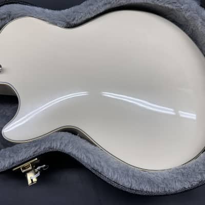 D'Angelico Premier DC Semi-Hollow Double Cutaway with Stop-Bar Tailpiece 2010s - White image 8