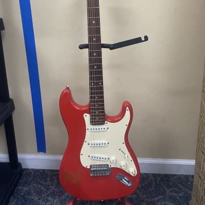 Aria Stratocaster Budweiser 2006 Red/White image 1