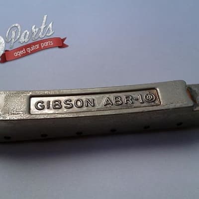 Hand aged Gibson HISTORIC ABR-1 no-wire bridge, nickel, Gibson Historic 1959 image 5