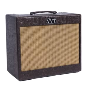 VVT Amps Night Owl Brown Tooled Leather Look Tolex image 1