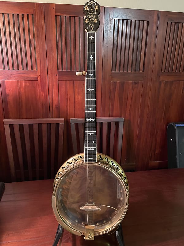 Bacon & Day Vintage Style 1 Custom Order Five-String Resonator Banjo Gold Plated w/ Knee Mute image 1