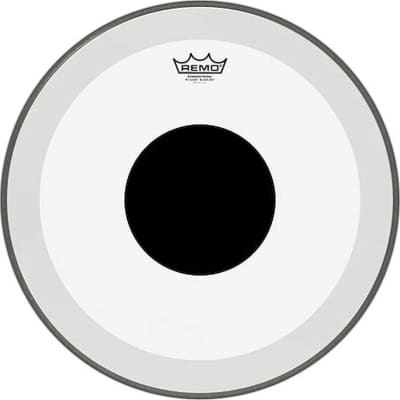 Bass, Powerstroke 3, Clear, 18" Diameter, No Stripe, Top Black Dot image 2
