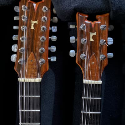 Ribbecke Double Neck 6 and 12 String Rock’n Electric Guitar  1981 Natural image 9