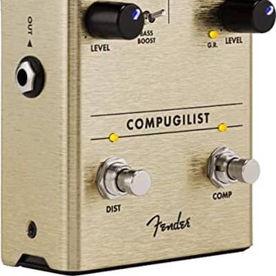 Fender Compugilist Compressor/Distortion Analog Guitar Effects Stomp Box Pedal image 3
