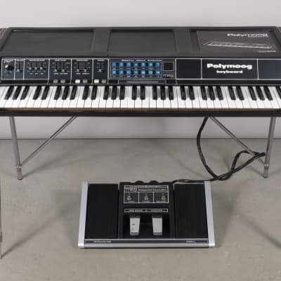 Moog Polymoog Keyboard model 280a + Polypedal Controller + stand + case + manual (serviced) image 1