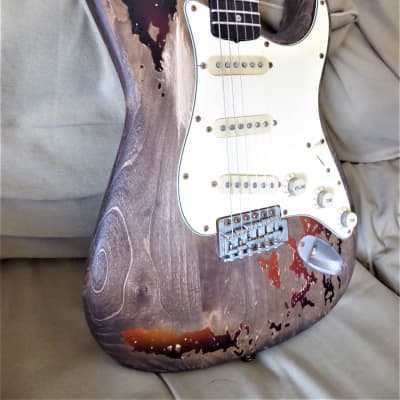 DY Guitars Rory Gallagher relic strat body PRE-BUILD ORDER image 4