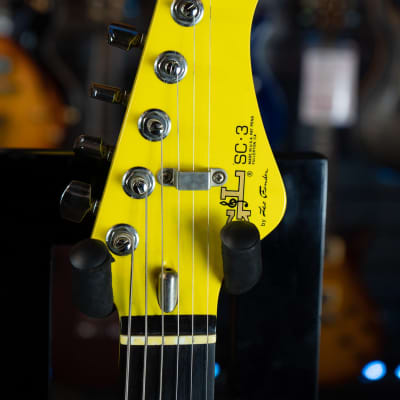 G&L SC3 Rare 1980's Graffiti Yellow Vintage Leo Fender Era, USED image 3