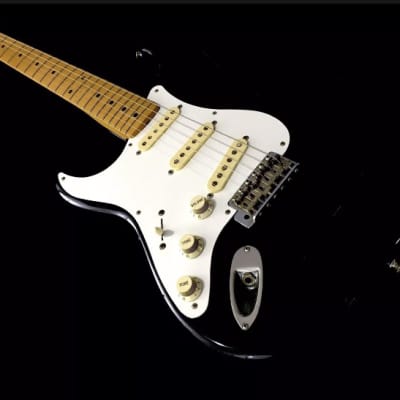 LEFTY! 1988 Vintage Fender Japan Fuji-Gen Clapton 57 Strat Guitar Blackie Relic MIJ Featherweight 6.6 Lb! image 6