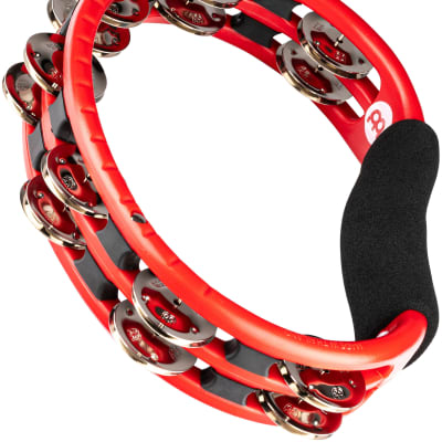 Meinl Percussion TMT1R ABS Plastic Handheld Tambourine, Red image 1