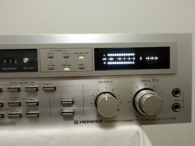 Vintage Pioneer CT-F755 2 Motor Cassette Deck/Working Vintage Pioneer CT-F755 2 Motor Cassette Deck/Working
