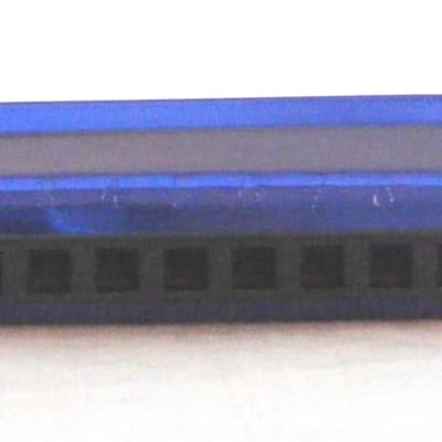 "Simply Blue" Deluxe 10 Hole Diatonic Harmonica with Case - Key Of C image 2
