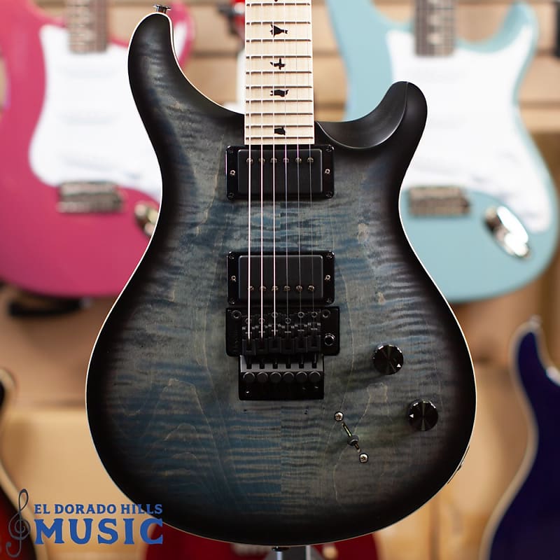 PRS DW CE24 Dustie Waring Floyd Faded Whale Blue Smokeburst | Reverb