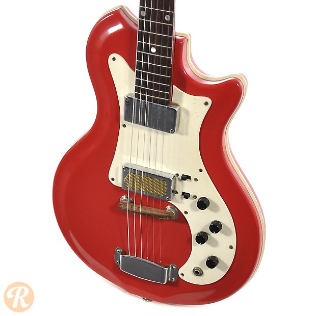Airline Res-o-glass Single Cutaway Red 1965 image 3