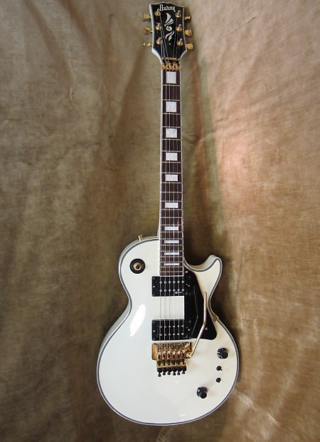 Burny Les Paul Custom RLC-85S Ivory w/ Sustainer Floyd Rose