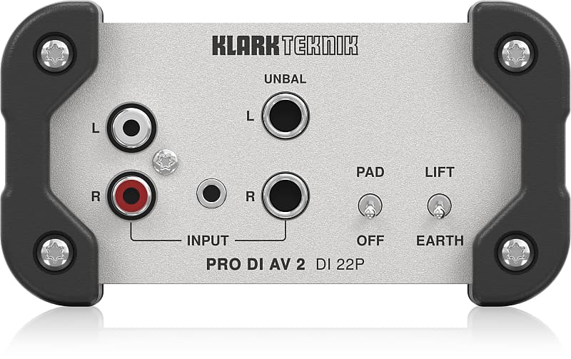 KLARK TEKNIK PRO DI AV 2 DI 22P 元箱付き Klark Teknik PRO DI AV 2 DI 22P Passive Stereo DI Box