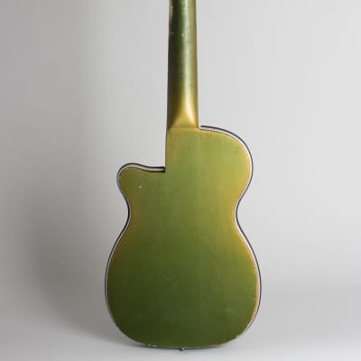 Silvertone Stratotone Newport Model H-42/2 Solid Body Electric Guitar, made by Harmony (1954), original gig bag case. image 2
