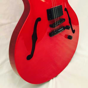 Custom Built 335 Style, Solid Maple Top, Mahogany Body, Gibson Red - Made in USA image 7