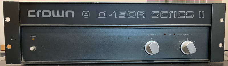 Crown D-150A Series II 2-Channel Power Amplifier | Reverb