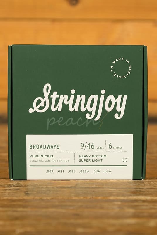 Stringjoy Broadways Pure Nickel Heavy Bottom Super Light 9 46