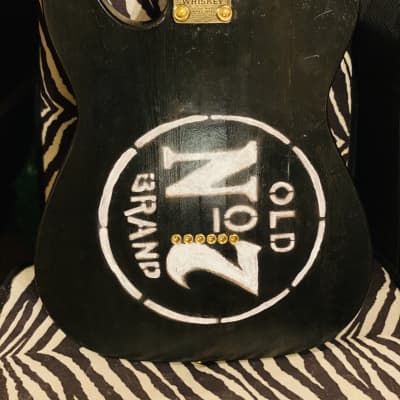 Outlaw Guitar Co. - Baritone Jack Daniels Tribute - Ebonized Pine Baritone Telecaster image 5