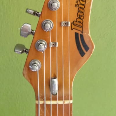 Vintage 1981 Ibanez Blazer Series Custom Made guitar JAPAN natural mahogany image 5