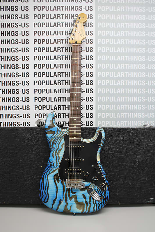 Fender Stratocaster Fsr 2015 Electric Guitar Blue Swirl Reverb 4972