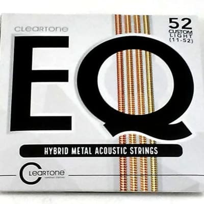 Cleartone Guitar Strings EQ Acoustic Hybrid Metal Blend Custom Light 11-52