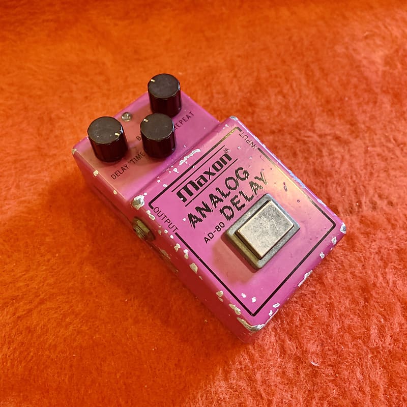 Maxon AD-80 analog delay c 1980 Pepto-bismol original vintage mij japan