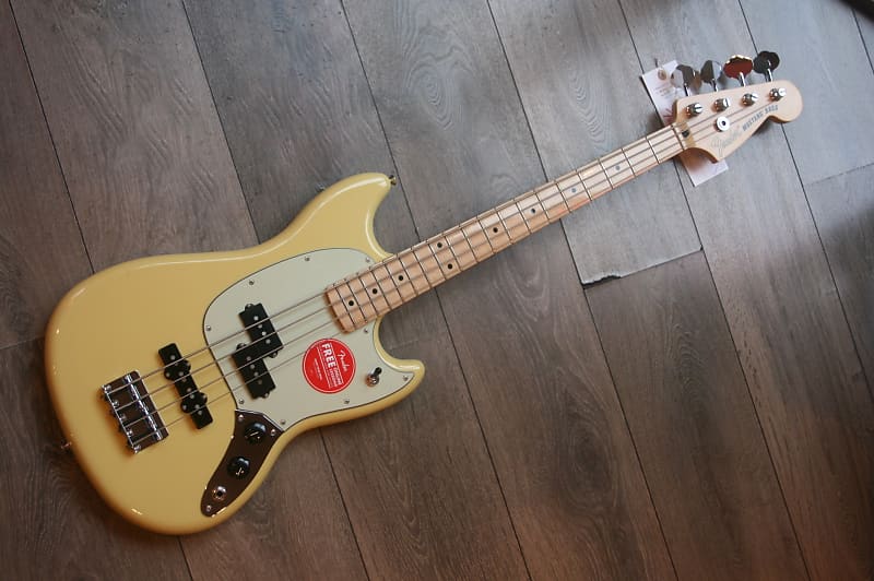 Fender Limited Mustang Bass Pj Maple Buttercream Reverb Canada 4327