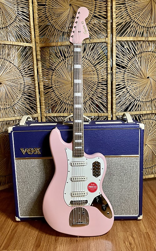 Squier Bass Ⅵ FSR Shell Pink Squier Classic Vibe Bass VI FSR Shell Pink 2022 – Topshelf