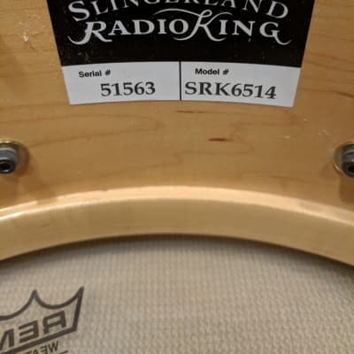 Slingerland 6.5x14 Solid Shell Radio King Snare Drum Conway Era