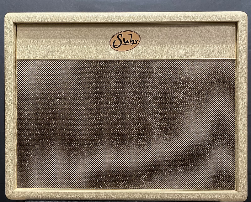 Suhr 2x12 Speaker Cabinet in Cream with Celestion V-Type Speakers image 1